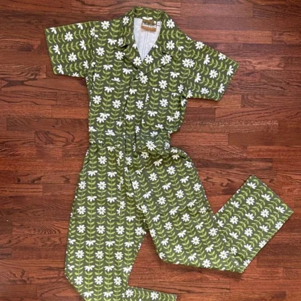 Big Bud Press Green Daisy Chain Jumpsuit